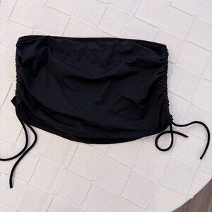 Liz Claiborne Black Ruched Swim Skirt Swimsuit Bottoms Size 6